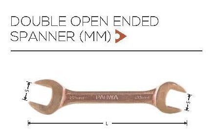 Copper Double Open Ended Spanner