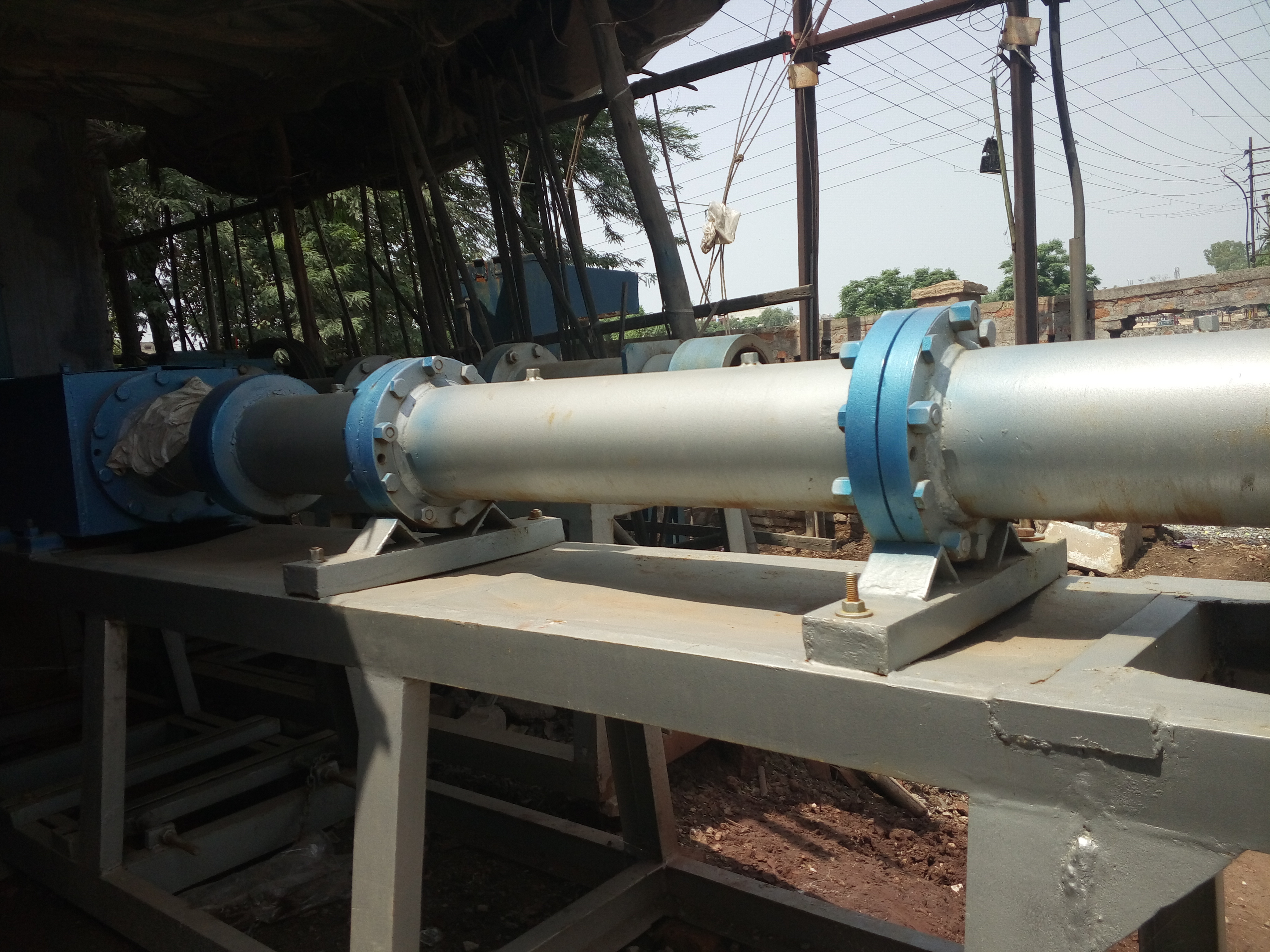 Plastic Dana Making Machine - Mild Steel, 2 Ton Weight, 30 Power | 70-80 Kg Capacity, Automatic With Plc Control, Blue And Silver Color