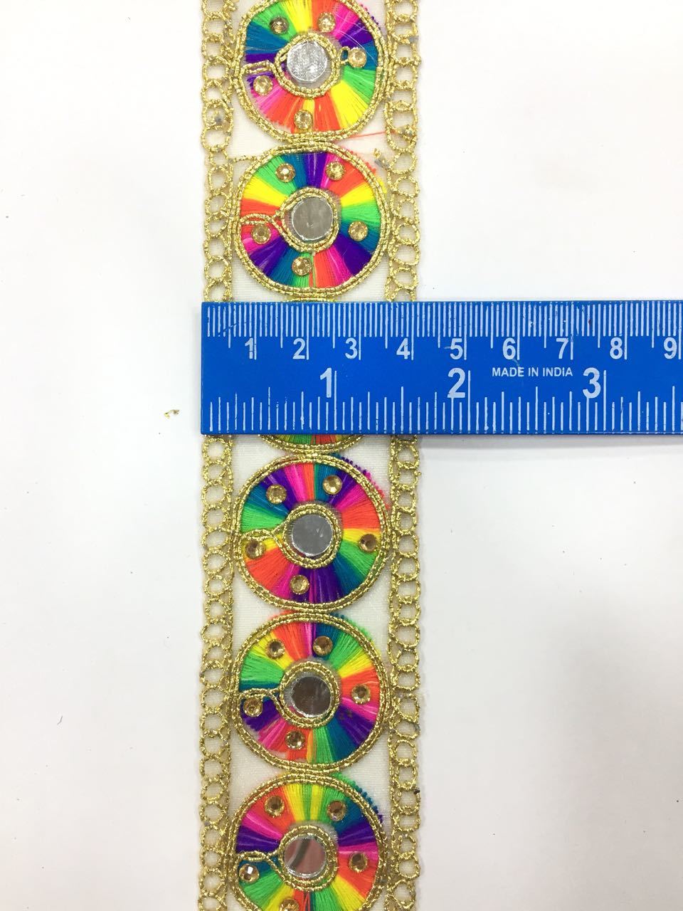 Mixed Color Embroidery Neck Laces