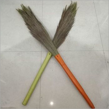 Plastic Grass Broom - Plastic Material, Sharp Edges for Effective Staining, Lightweight Design, Easy Grip Handle, Multiple Colors Available