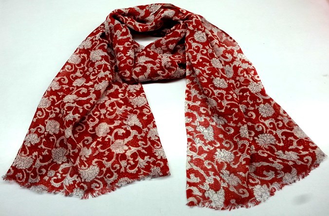 1 - 2 Colors Wool Printed Shawls