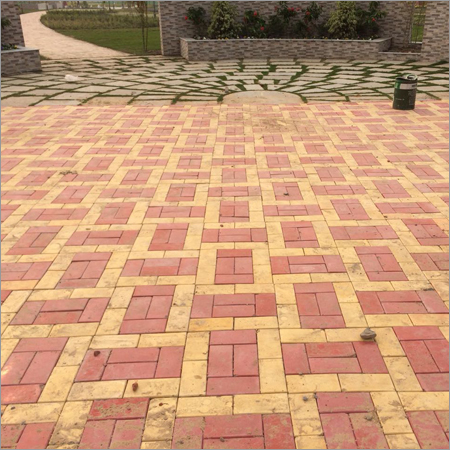 Paver Blocks - Concrete Material, Variable Size, Red Color | Durable, Weather-resistant, Easy Installation, Interlocking Design, Replaceable, Versatile
