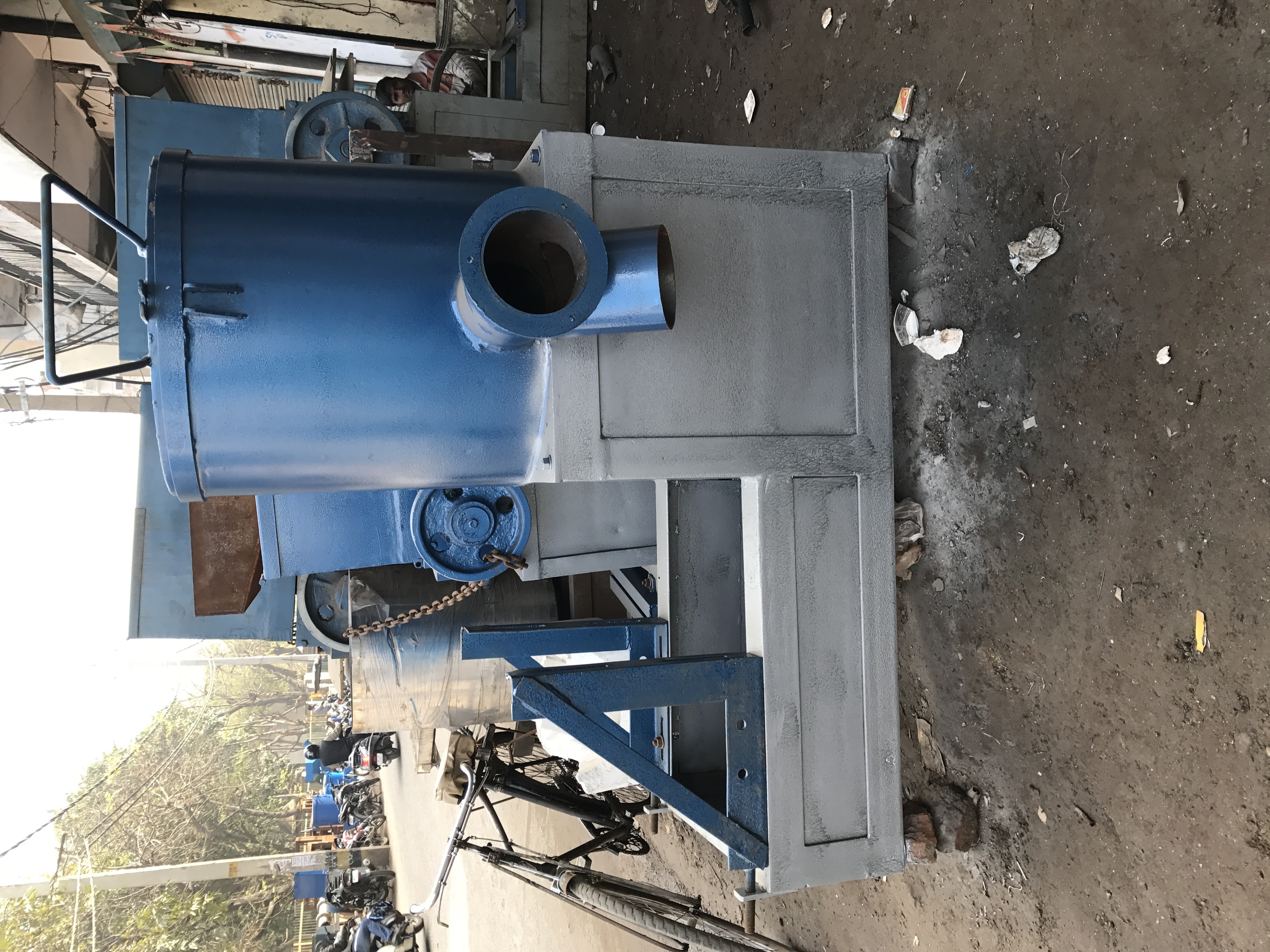 Plastic Mixer Machine - Mild Steel 250 Kg Weight Blue And Silver Color | Belt Drive Type Semi-automatic Control System 30 Capacity 7.5 Hp Power High Speed