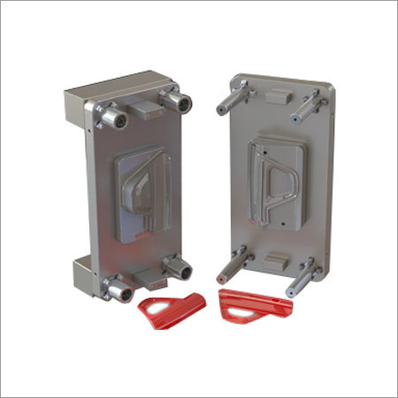 Plastic Mould - Steel, Two Parts, Smooth Surface Finish | Ideal for Molding Vehicle Door Handles, ISO 9001 Compliant, Impact Proof, Rust Resistant