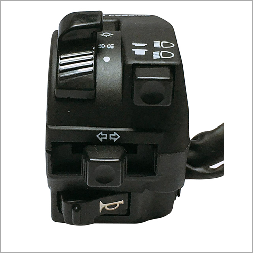 Handle Bar Switch - Plastic, 3-6 Inches | Black Color, Pin Magnet Wires, Essential for Automotive Operation Control