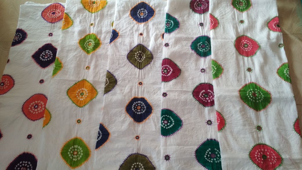 Kutchi Print Hand Work Dress Material