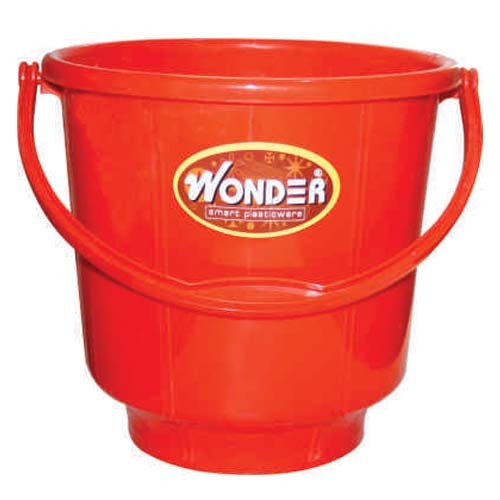 Plastic Bucket - Rigid Pp Material, Size 18, Multi Color, Versatile Homeware Solution