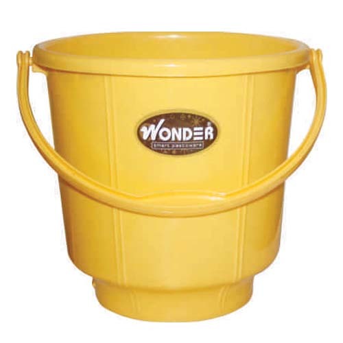Plastic Bucket - Rigid Pp Material, Size 18, Multi Color, Versatile Homeware Solution