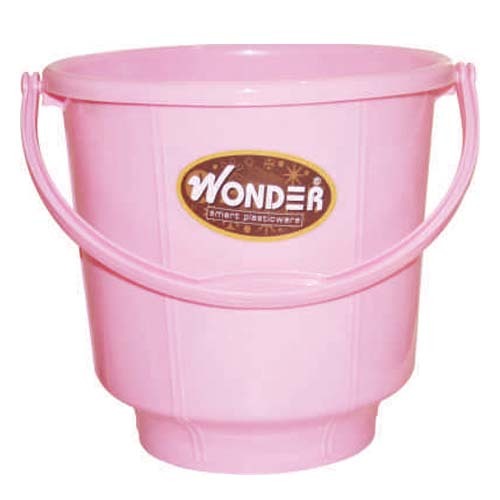 Plastic Bucket - Rigid Pp Material, Size 18, Multi Color, Versatile Homeware Solution