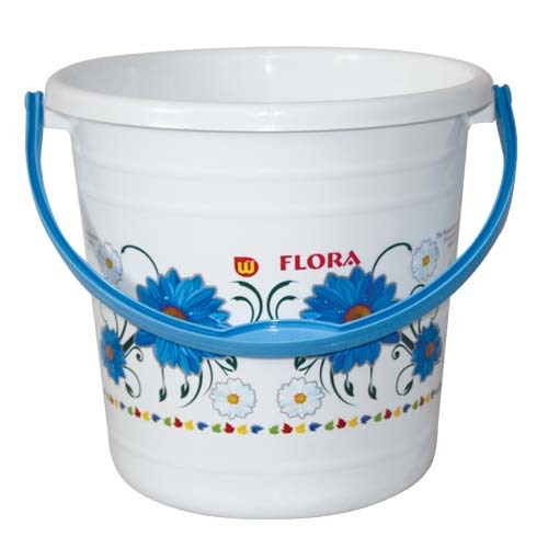 मल्टी कलर प्लास्टिक प्रिंटेड बकेट सुपर 18