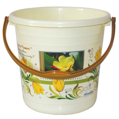 Multi Color Plastic Printed Bucket Super 18