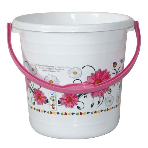 Multi Color Plastic Printed Bucket Super 18