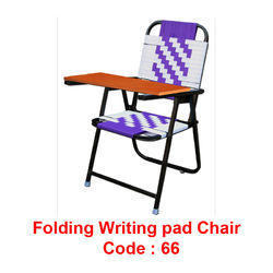 Contemporary Folding Chair - Chrome Finish, 18x18x22-34 Inches | Versatile Design For Study, Garden, Beach, And Outdoor Use