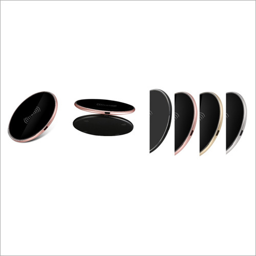 Round Metallic QI Standard Wireless Charger