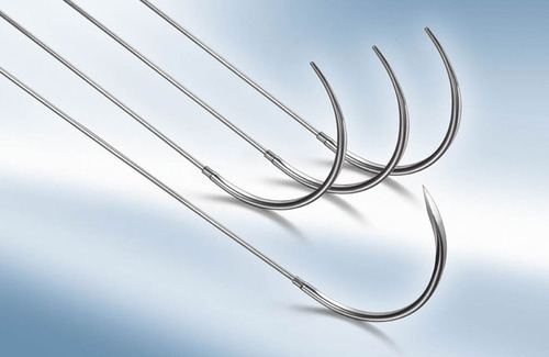 Blue Surgical Sutures