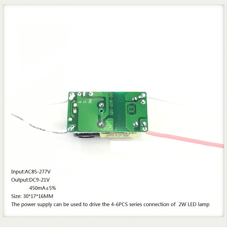 Built-in Led Driver Power Supply 3-6x2w Input Ac85-277v Output Dc12-20v/450maa 5%