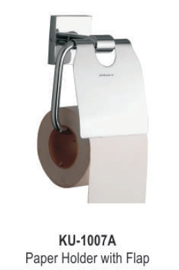 फ्लैप के साथ स्टेनलेस स्टील पेपर होल्डर