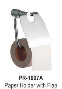 फ्लैप के साथ स्टेनलेस स्टील पेपर होल्डर