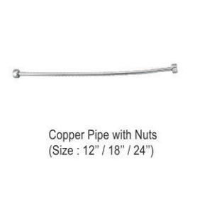 नट्स के साथ स्टेनलेस स्टील कॉपर पाइप
