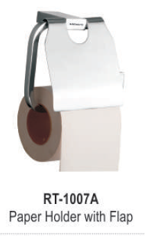 फ्लैप के साथ स्टेनलेस स्टील पेपर होल्डर