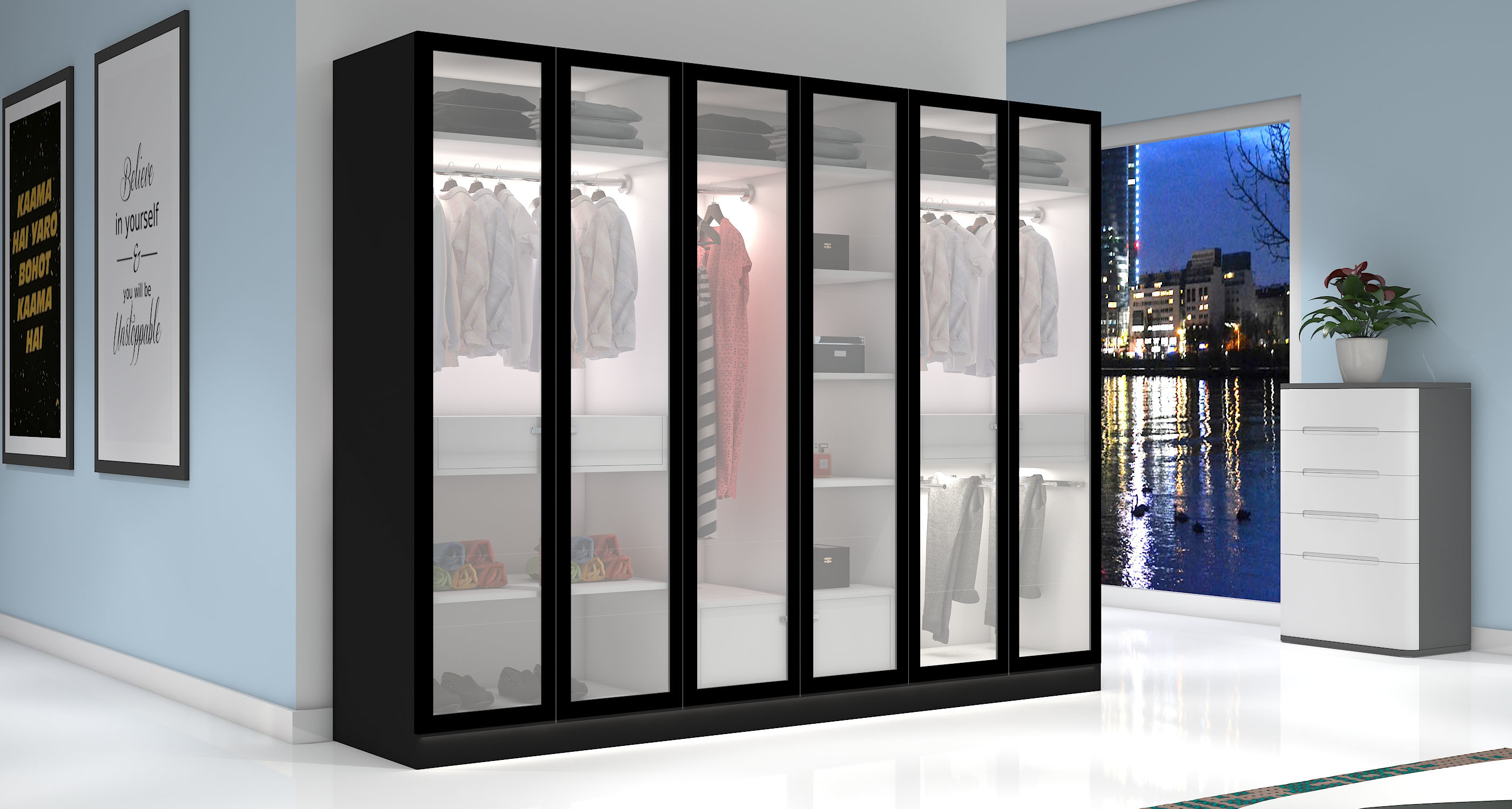 Openable Designer Wardrobe