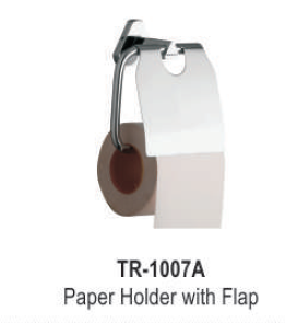 फ्लैप के साथ स्टेनलेस स्टील पेपर होल्डर