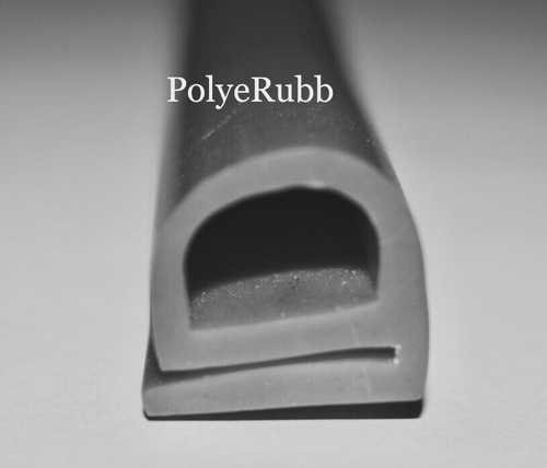 Rubber E Section - Color: Black