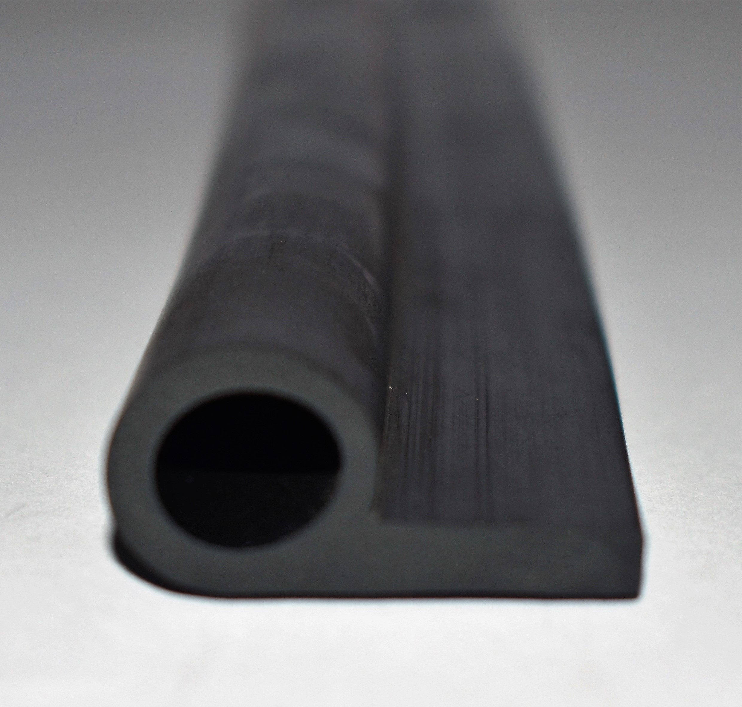 Epdm P Section - Black, 80/85 Hardness | High Mechanical Strength, Tensile Strength 10 Mpa, Self-adhesive Sealing Strip
