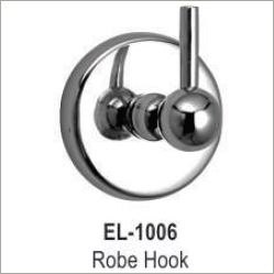 Robe Hook - Cast Iron & Stainless Steel, Round Shape for Versatile Bathroom Connections