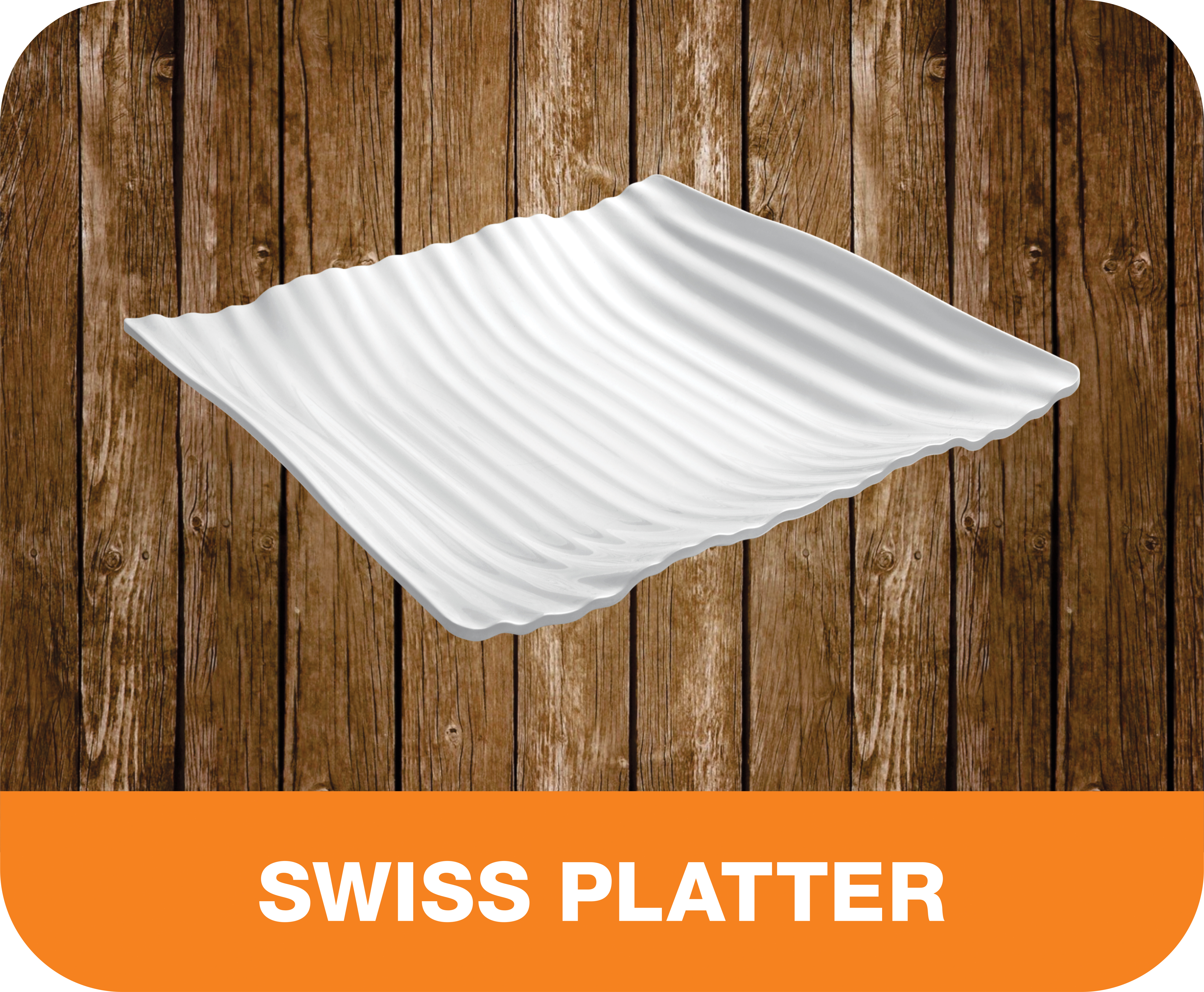 Smooth Glossy Square Platter 9.75" White