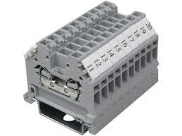 Terminal Blocks - Polyamide 66, 0.2-125 Sq Mm, Grey, Red, Yellow, Blue, Black | Screw/spring Clamps, Durable Material, Easy Installation, Reliable Connection, Din Rail Mounting