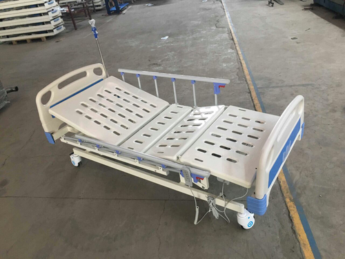 Electric ICU Bed - Steel, 2000mm x 900mm x 500mm , 150kg Weight Capacity, Electric Motor, Digital Control Panel, 4 Casters, 1 Year Warranty | Smart Ergonomics, Intuitive Operation, Removable Head & Foot Panels, Enhanced Patient Comfort and Caregiver Convenience