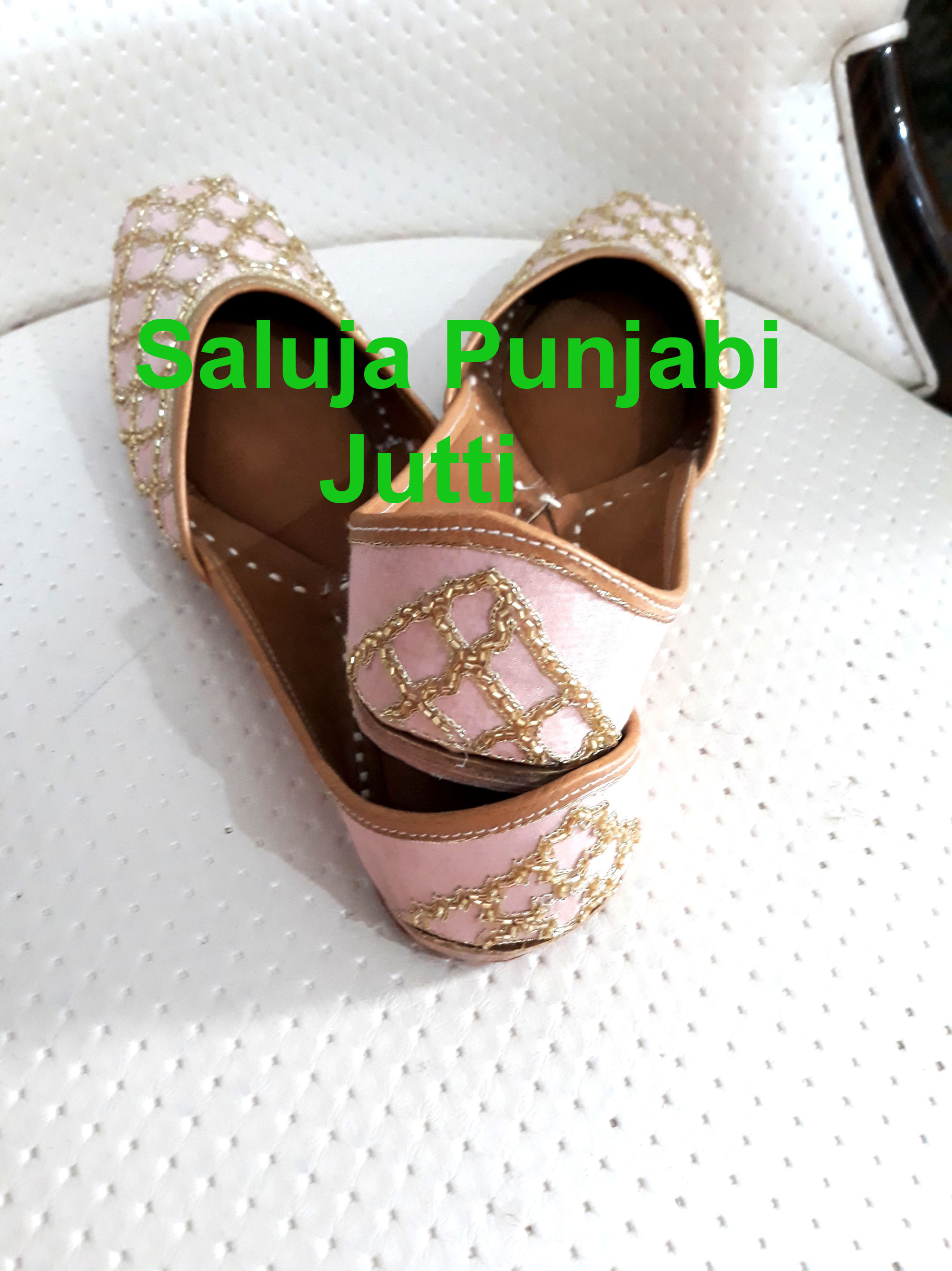 Pink Designer Jutti Heel Size: Flat
