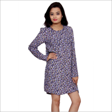 लेडीज़ प्रिंटेड लॉन्ग टॉप