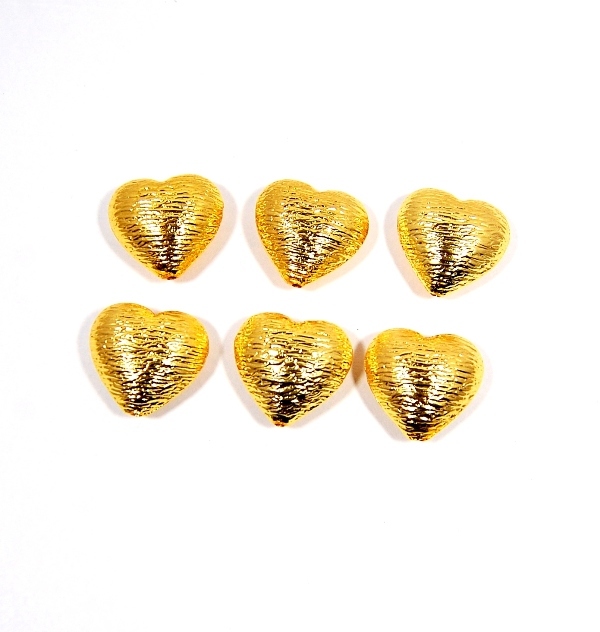 Metals Brushed Gold Plated Round Bead Handmade Gold Plated Findings Brushed Bead Findings