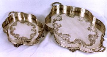 अंडाकार कटआउट ट्रे (2 पीस)