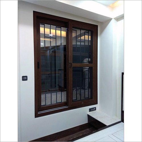 3 Track Wooden UPVC Window - Aluminum Material, 15000 - 20000 Square Feet Size | Superior Design and Durability Features