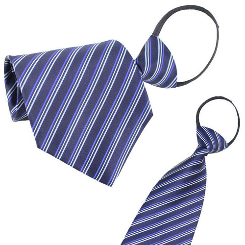 Knotted Tie - Knitted Polyester, Length 70-80 cm, Width 142-152 cm, Striped Pattern, All Colors | Ideal for Offices, Weddings, Security Uniforms