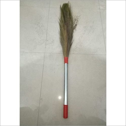 Long Phool Jharu - Coconut Leaf, Long Handle, Lightweight | Eco-Friendly, Easy to Use, Ideal for Floor and Corner Cleaning