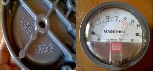 ड्वायर 2000-60PA मैग्नेहेलिक डिफरेंशियल प्रेशर गेज