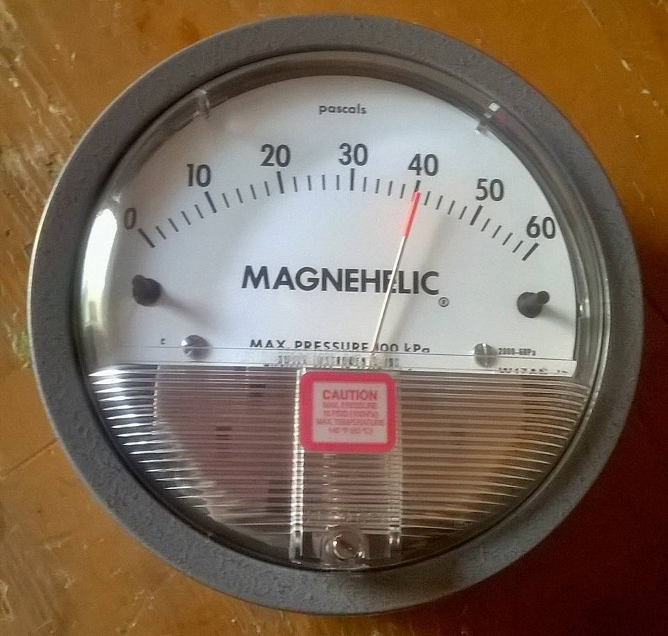 Dwyer 2000-60pa Magnehelic Differential Pressure Gauge