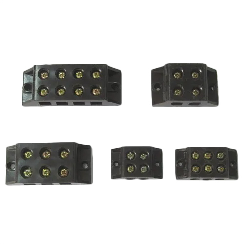 Terminal Connector - Black, 50 Hertz, IP54 Protection, Rated Voltage 240 Volt | Compatible with AC/Steblizer, Inverter, Panel, Weighs 50-200 Grams