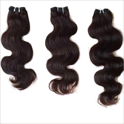Natural Color Processed Body Wave Hair, Double Machine Weft
