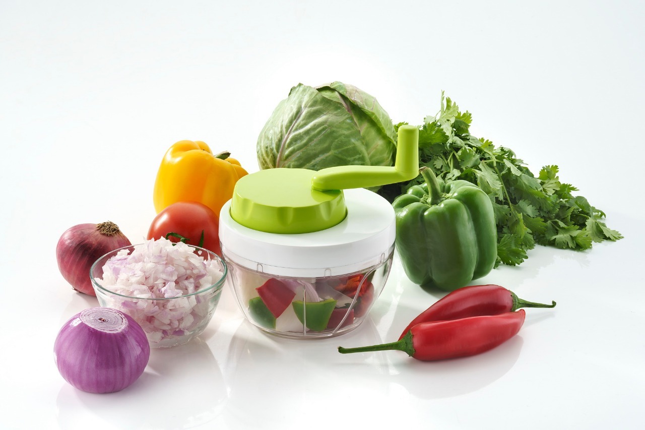Twista Chopper - Food Grade Pp Transparent Plastic, Ergonomic Non-slip Design - High Speed Manual Control Twist Cutter For Vegetables, Fruits And Boneless Meats