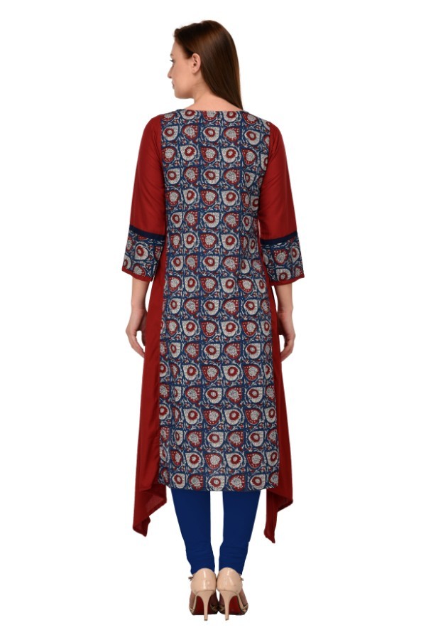 Designer Reyon Kurti Length: 40 To 49 Up Inch (In)