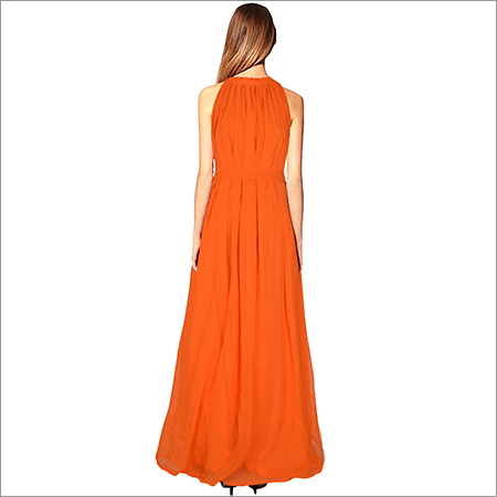 Ladies Orange Dyna Gown