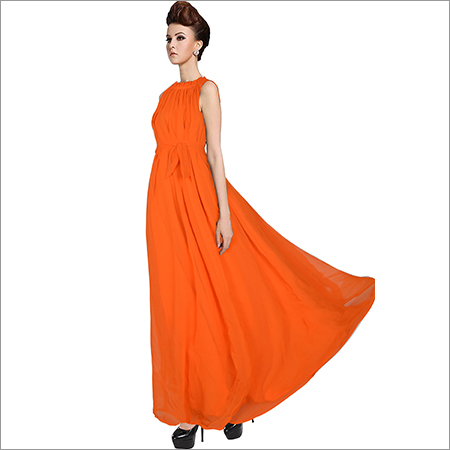 Ladies Orange Dyna Gown