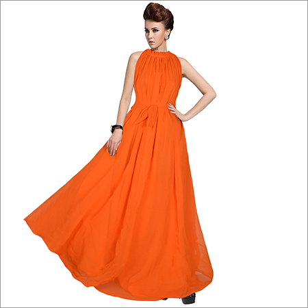Ladies Orange Dyna Gown