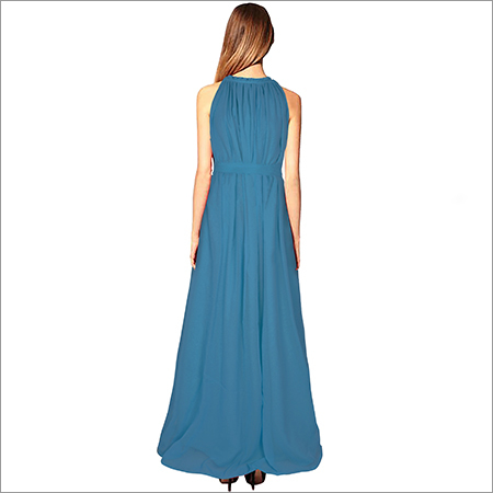 Ladies Long Cruze Blue Gown