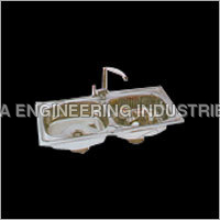 स्टेनलेस स्टील डबल बाउल सिंक